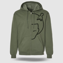 Load image into Gallery viewer, FACE/OFF Light-Weight Full-Zip Hoodie
