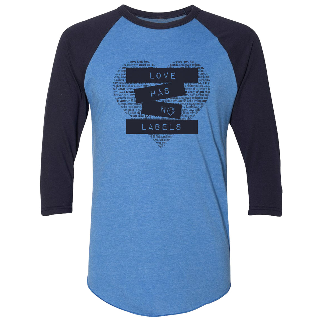 Love Has No Labels 3/4 Sleeve Raglan