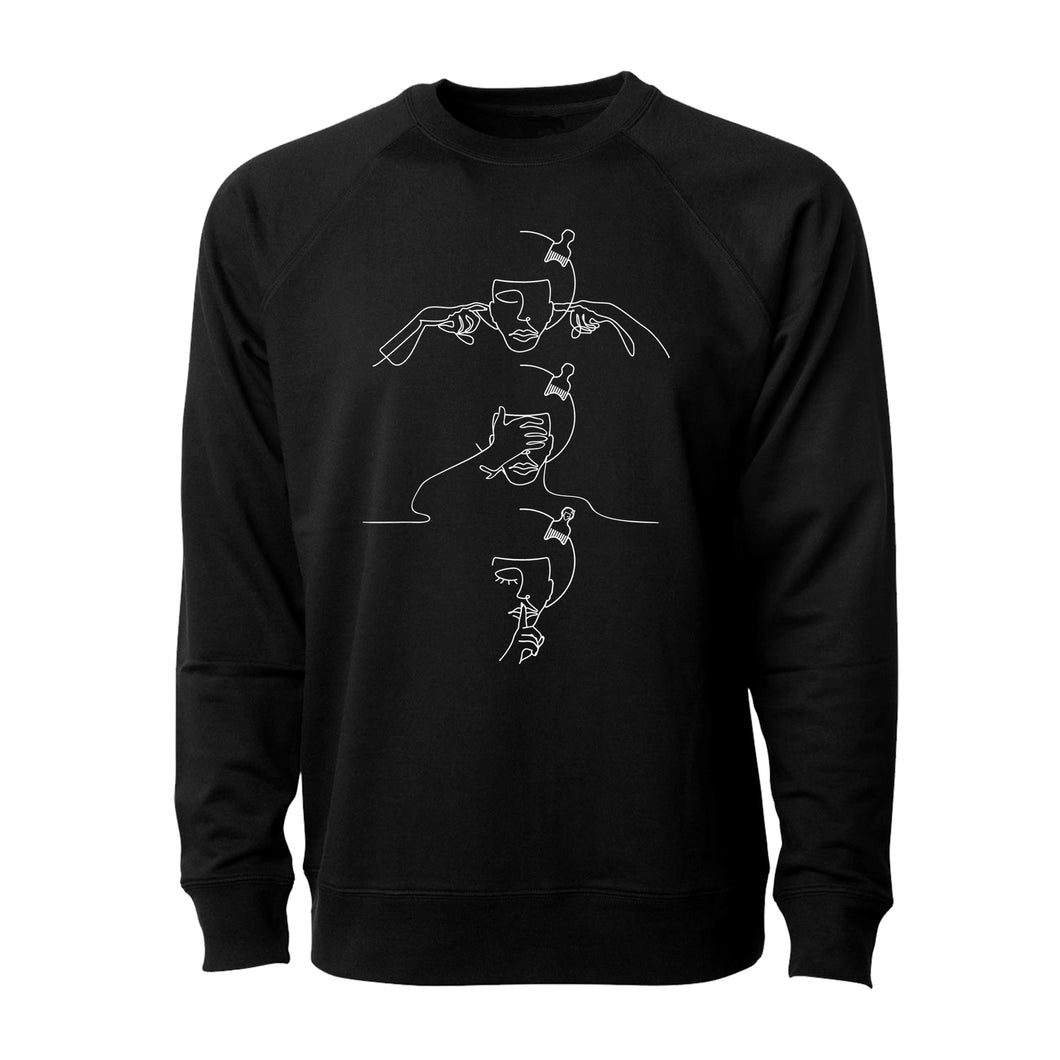 NO EVIL:  Read Between The Lines Sweatshirt